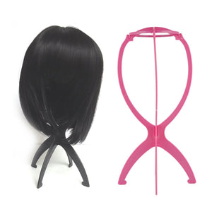 1Pc Pink/black Wig Stands Hair Tools